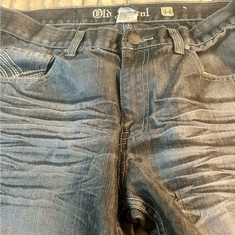 Old Skool Men’s Dark Wash Straight Leg - Picture 6 of 8